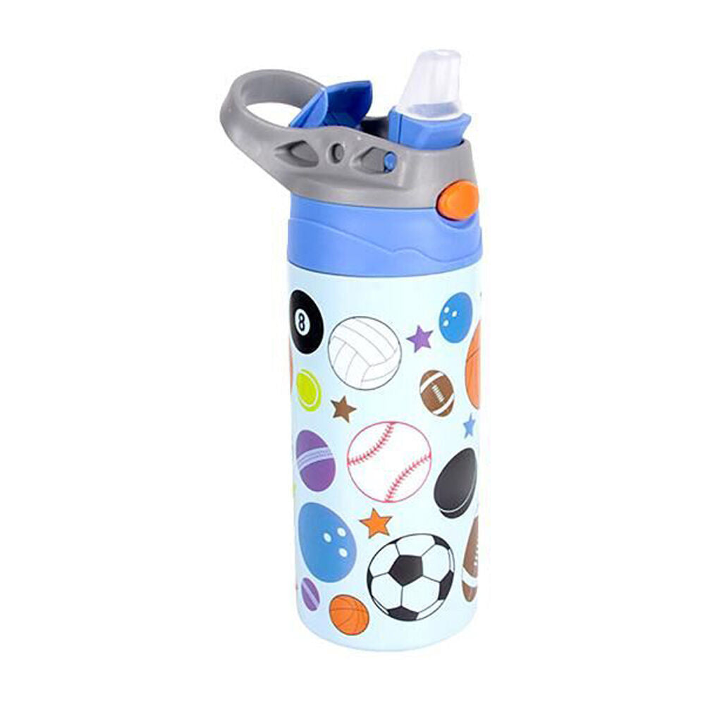 3PK Splash Kids's Insulated Drink Water Bottle w/ Flip-Top Lid 355ml Assorted