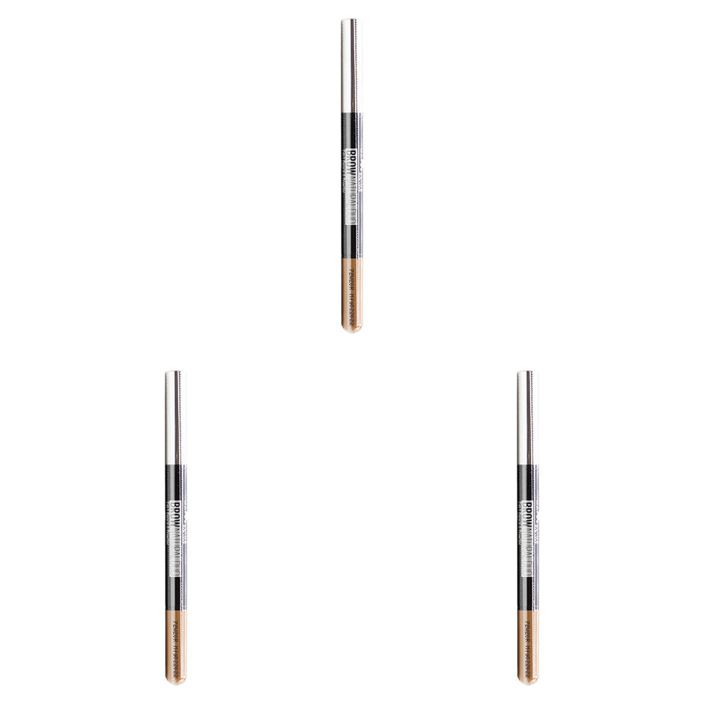 3PK Maybelline Brow Natural Duo 2-in-1 Pencil & Powder - Light Brown