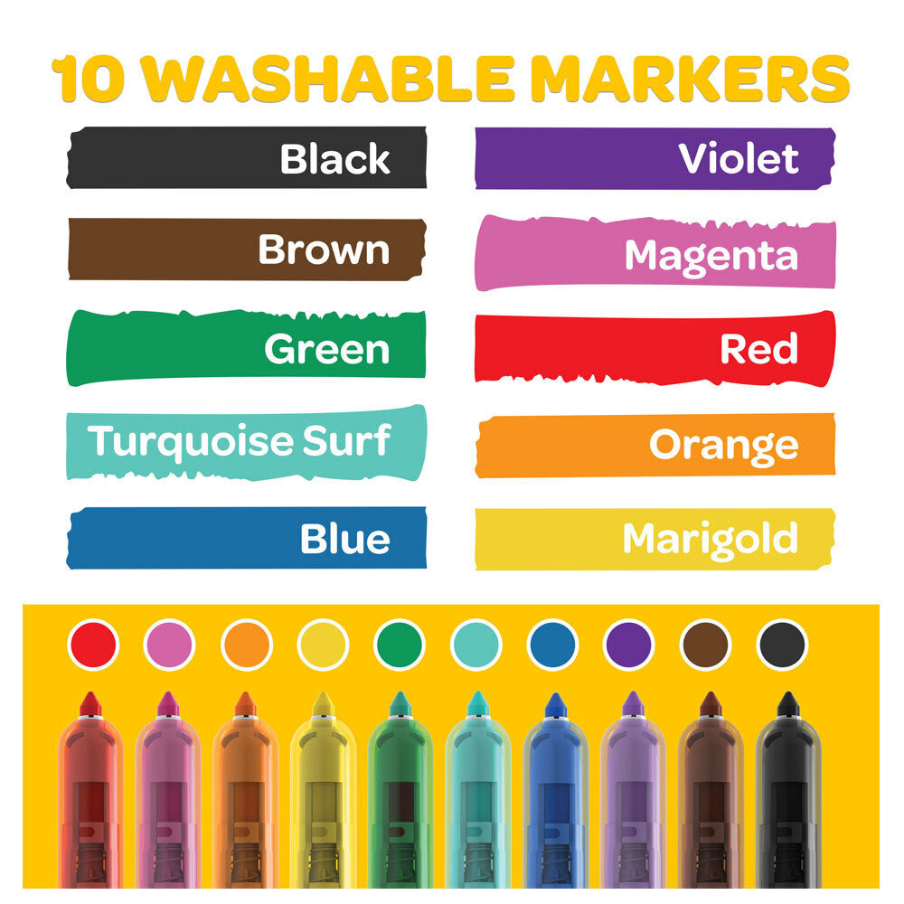 20pc Crayola Clicks Retractable Washable Markers 8+