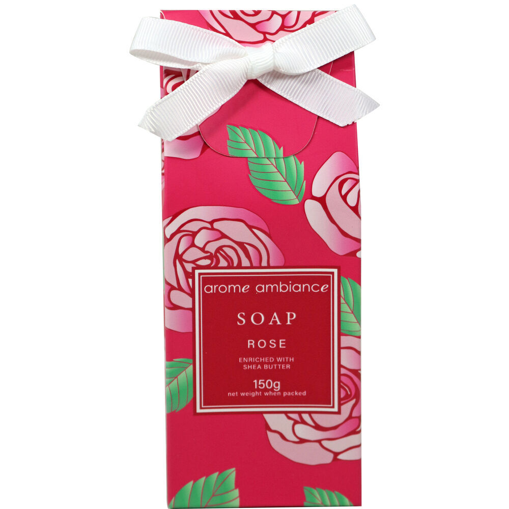 4PK Arome Ambiance Floral Garden Boxed Soap 150G - Rose