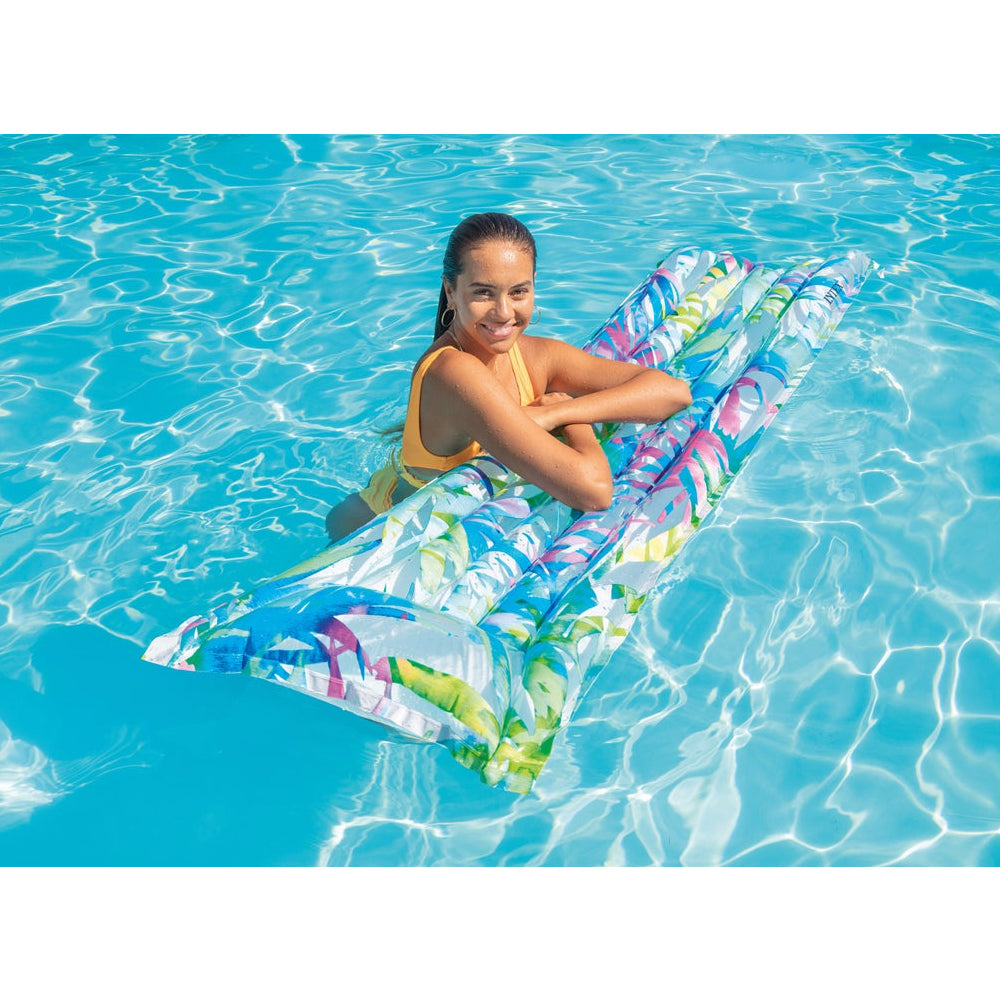 2PK Intex Fashion Mat Vinyl Inflatable Pool Mat 183x69cm Assorted