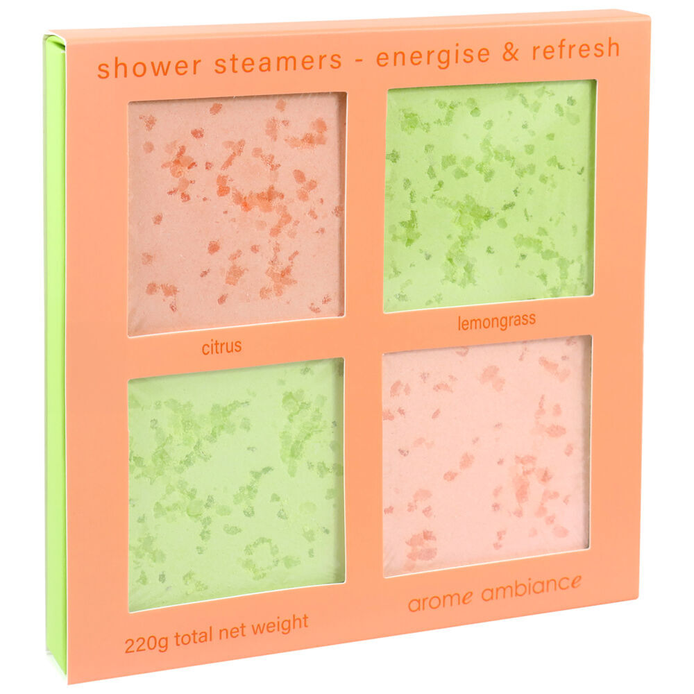 8pc Arome Ambiance Shower Steamers 55g - Energise & Refresh