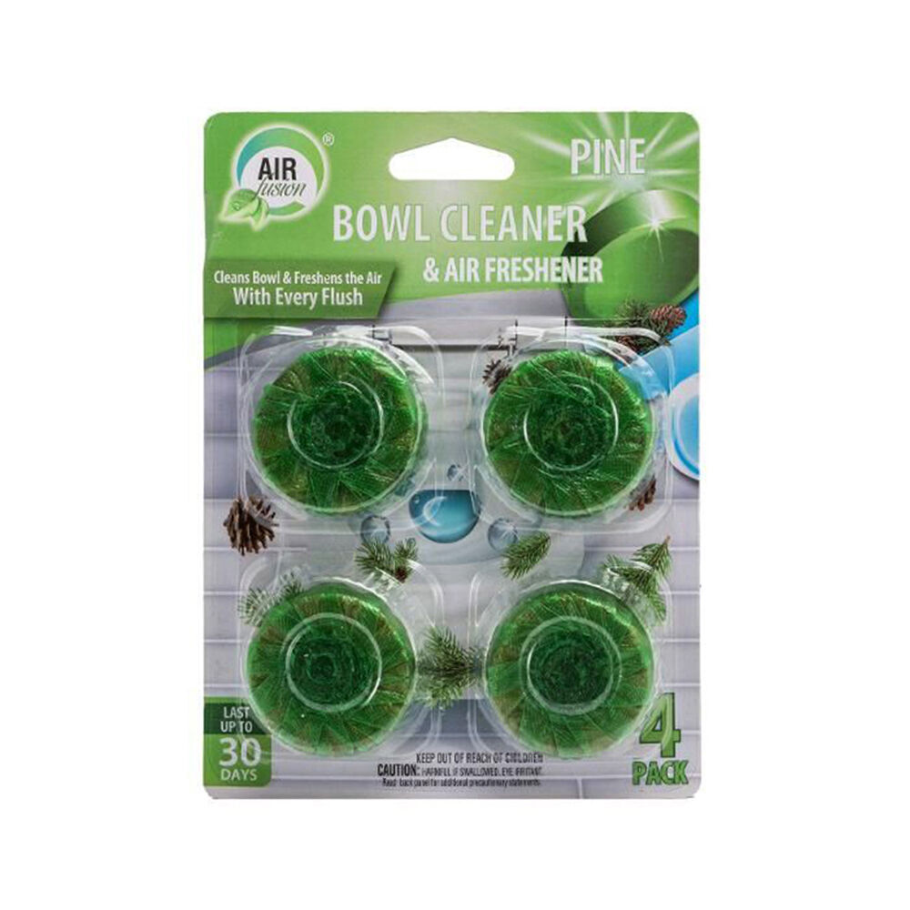 12x 4pc Air Fusion Toilet Bowl Cleaner & Air Freshener - Pine