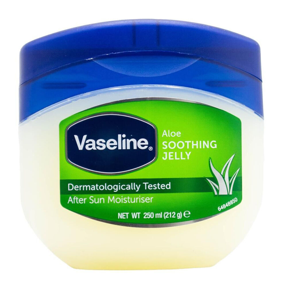 3PK Vaseline Aloe Soothing Jelly After Sun Moisturiser For All Skin Types 250ml
