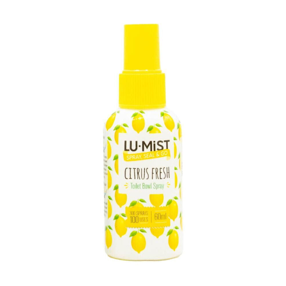 6PK Lumist 60ml Toilet Bowl Spray Seal Go Assorted Fragrance Odour Eliminator