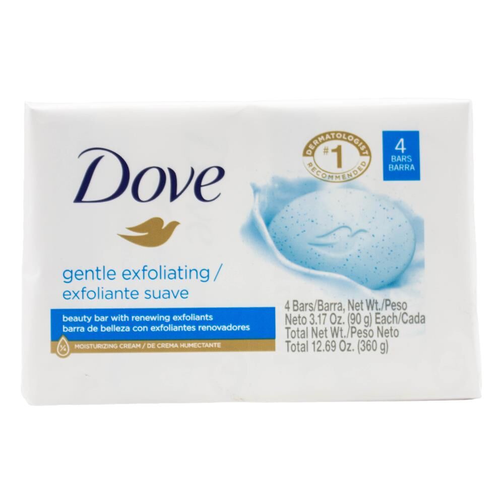 24pc Dove 90G Beauty Soap Bar Bath Body Wash - Gentle Exfoliating