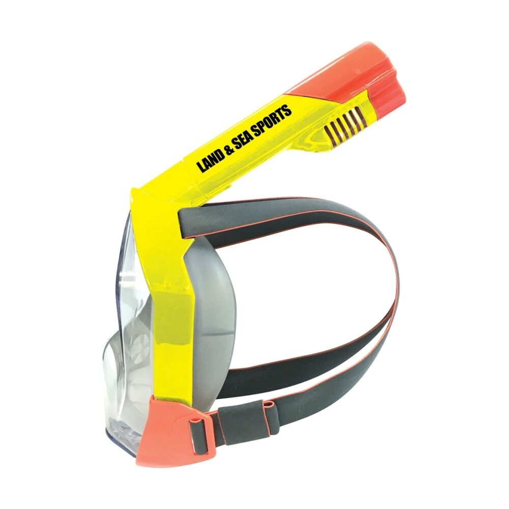 Land & Sea Sports Orpheus Full Snorkelling Face Mask Junior/Kids Yellow