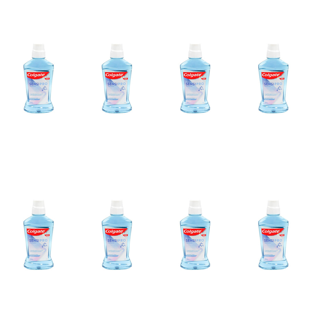 8PK Colgate 500ml Sensipro Mouthwash Mild Mint For Sensitive Mouth