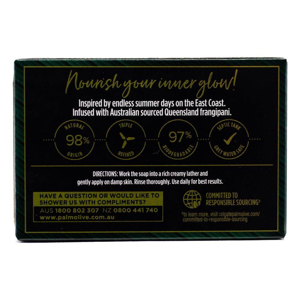 12PK Palmolive 130g Bar Soap Luminous Oils Frangipani & Coconut