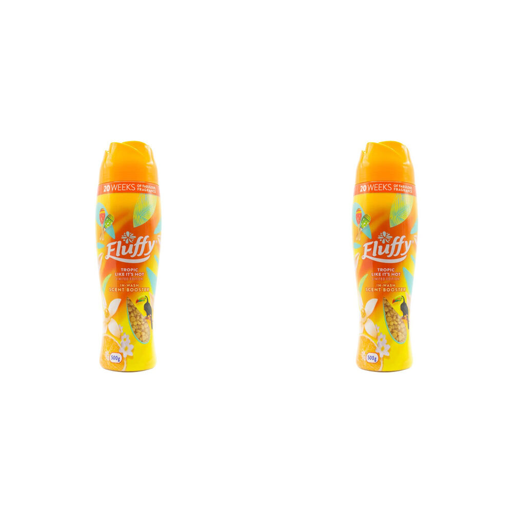 2PK Fluffy 500G In Wash Scent Booster Tropic Limited Ed - Like It's Hot