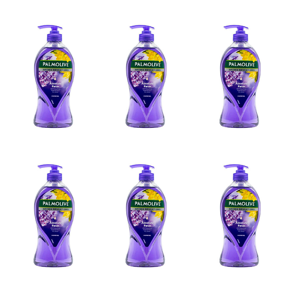 6PK Palmolive 750ml Aroma Sensations Shower Gel Absolute Relax