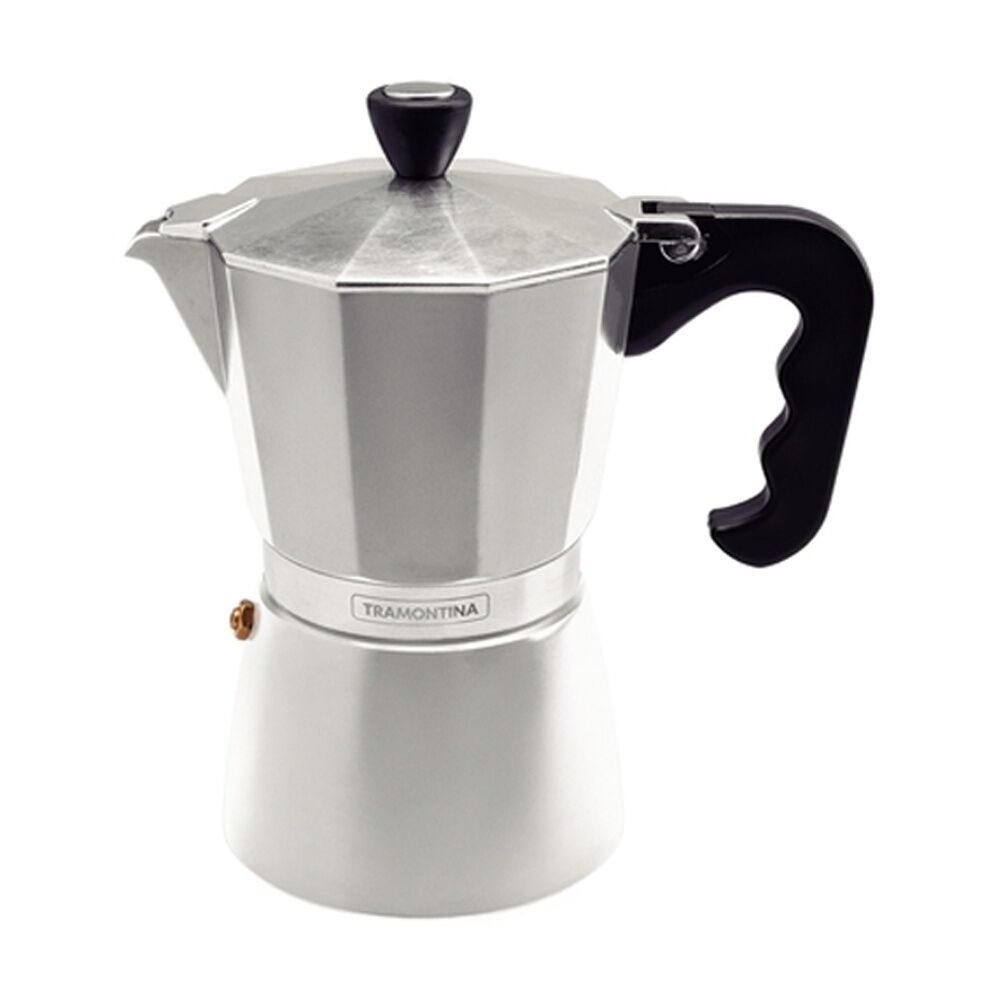 Tramontina Italian Stovetop Espresso Coffee Maker Moka Pot Aluminium 320ml
