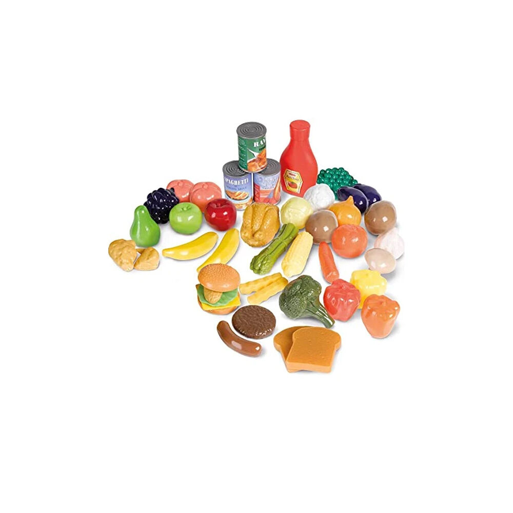 40pc Casdon Play Food Set Pretend Kitchen Toy Groceries Kids Children 3y+