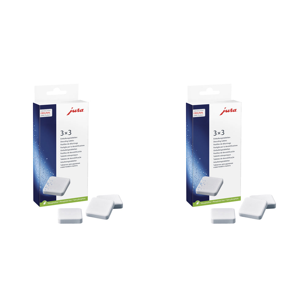 2x 9pc Jura Espresso/Coffee Machine Descaling & Protection Tablets