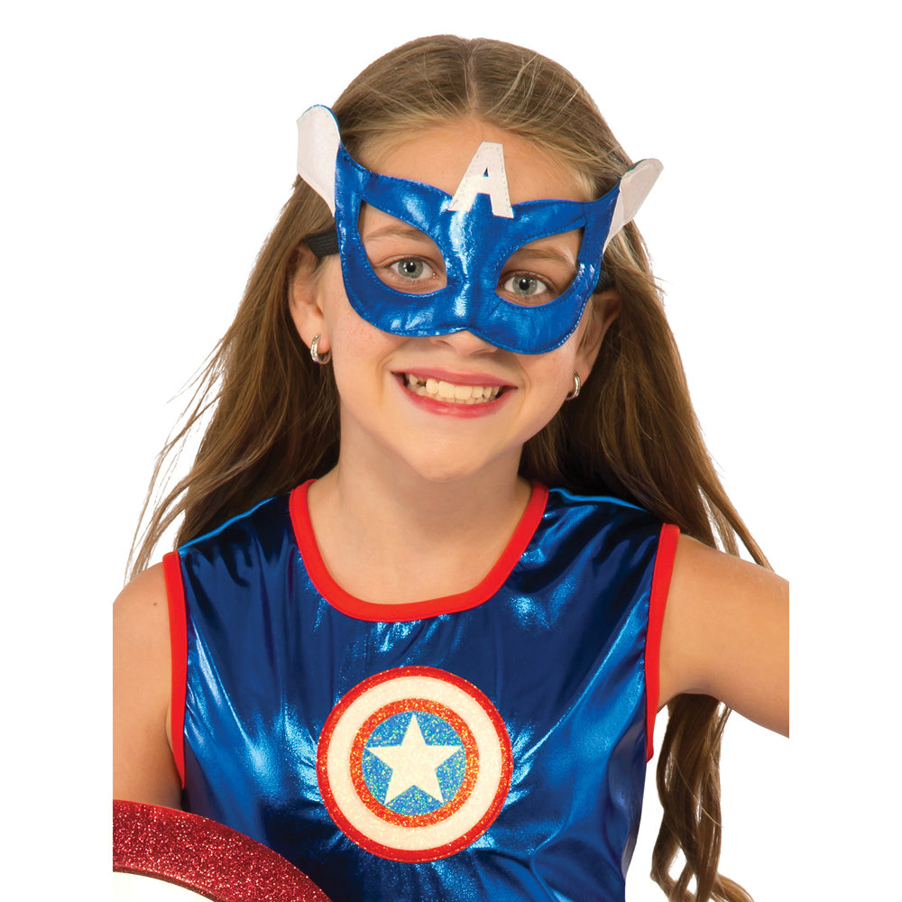 4pc Marvel Size L American Dream Tutu Dress/Eyemask/Gauntlets Kids Costume