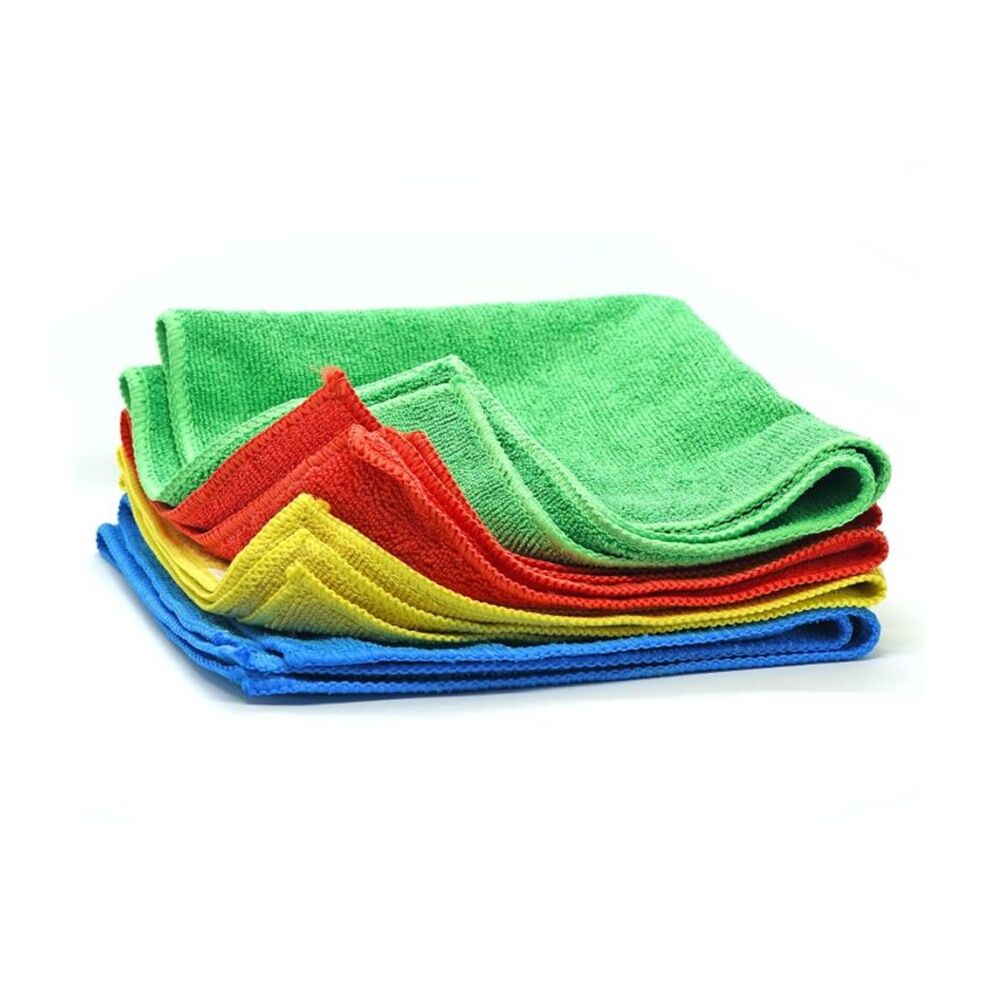 50pc Pullman Microfibre Cleaning Cloths Colour-Coded 40 x 40cm