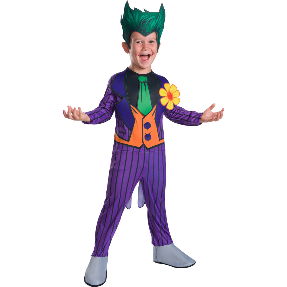 Dc Comics The Joker Classic Boys Dress Up Costume - Size S