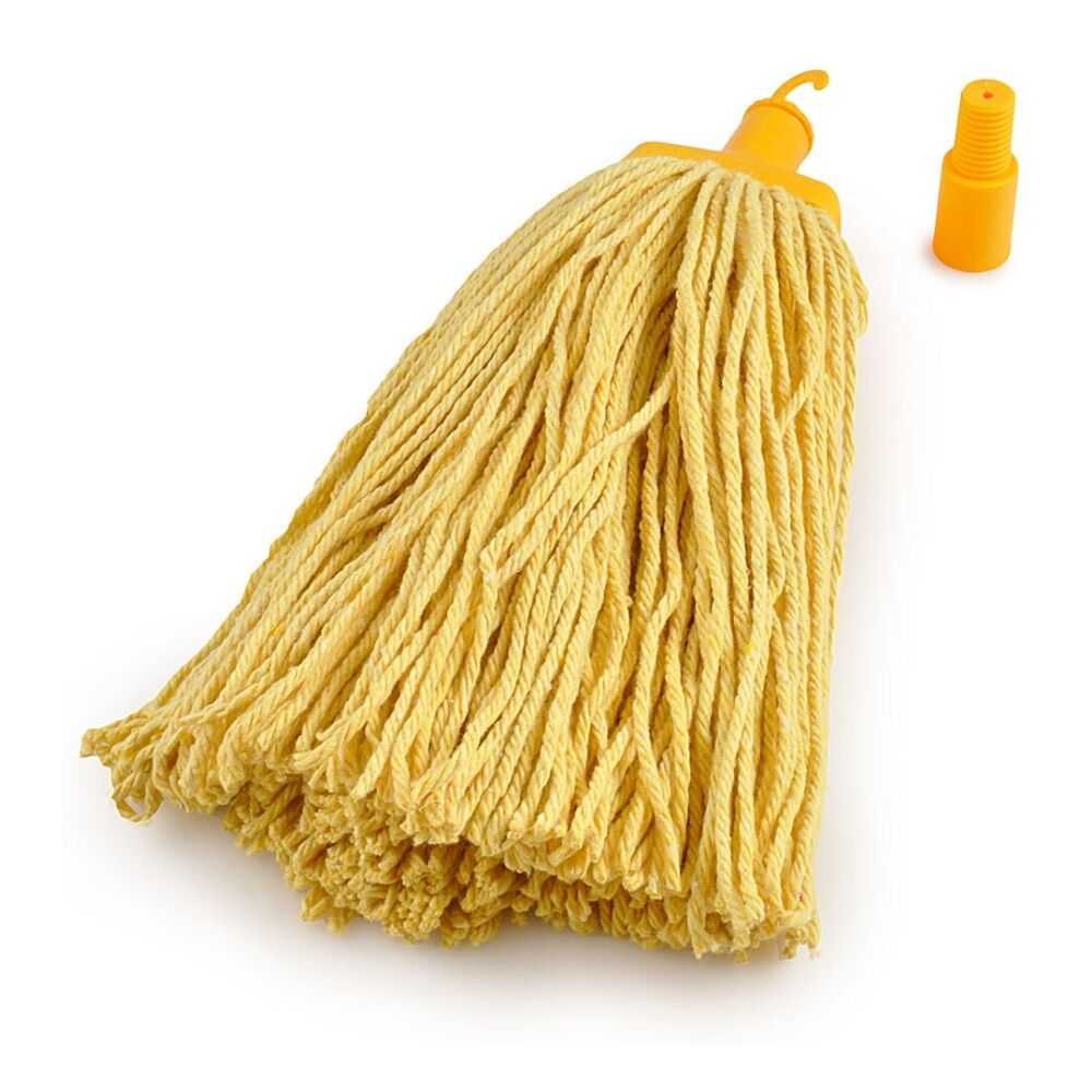 2PK Pullman Durable Floor Mop Replacement Head f/ Domestic/Commercial Use Yellow