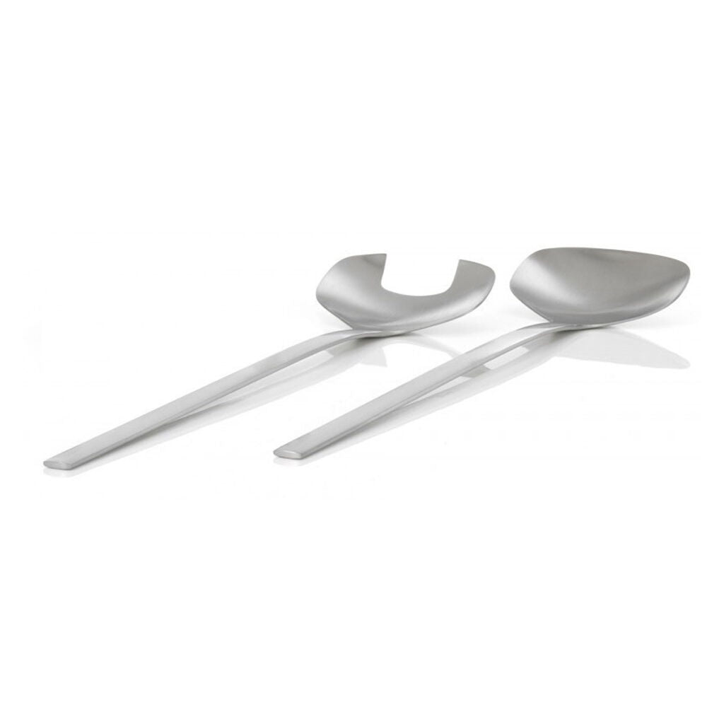 2pc Blomus Nove Stainless Steel Salad Servers Kitchen Utensil Set Silver