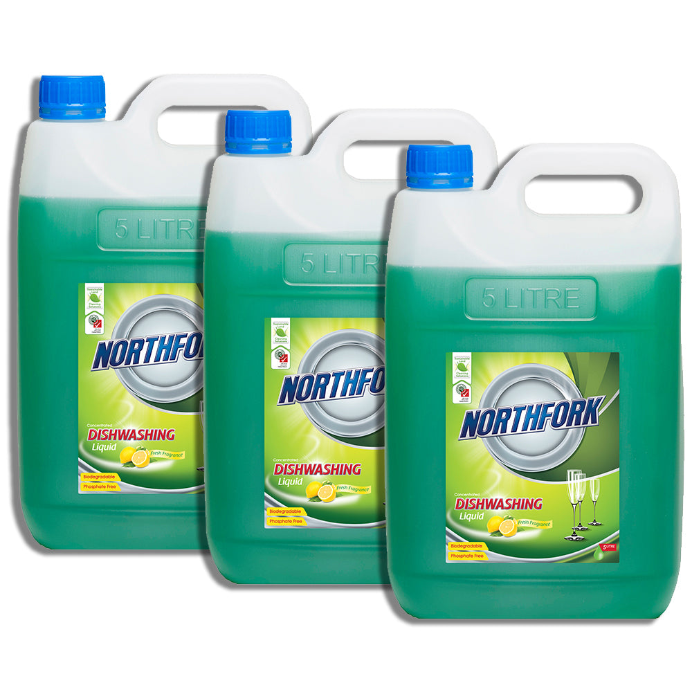 3x Northfork 5L Geca Dishwashing Liquid