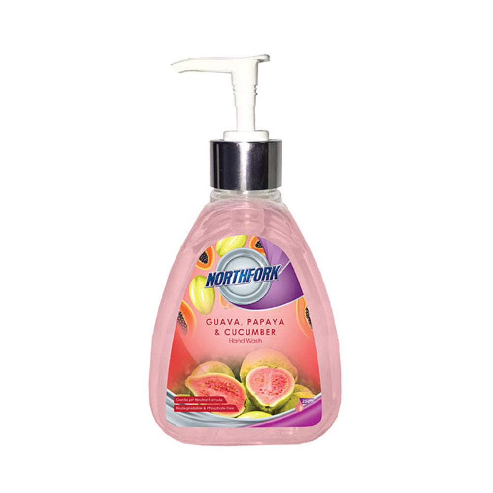 6x Northfork 250ml Guava, Papaya, Cucumber Hand Wash