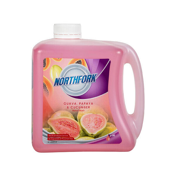 3PK Northfork 2L Liquid Hand Wash Soap Guava Papaya & Cucumber