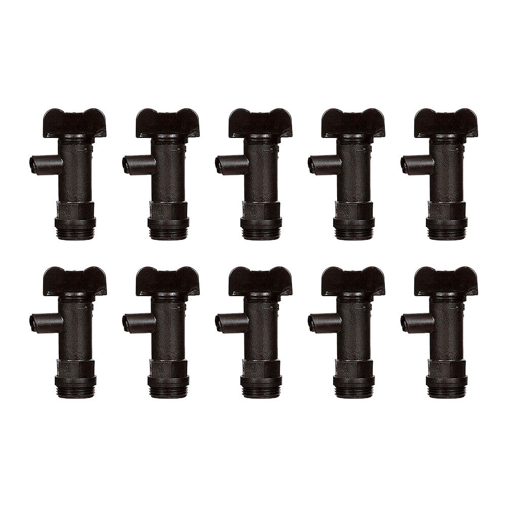 10PK Northfork Drum Tap/Cap For 15L Water Dispensers Black