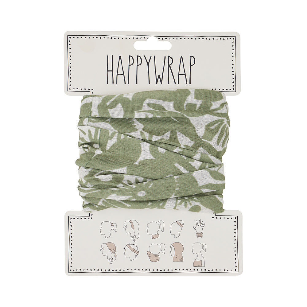 6PK Annabel Trends Happywrap Women's Bandana 50x25cm - Abstract Gum