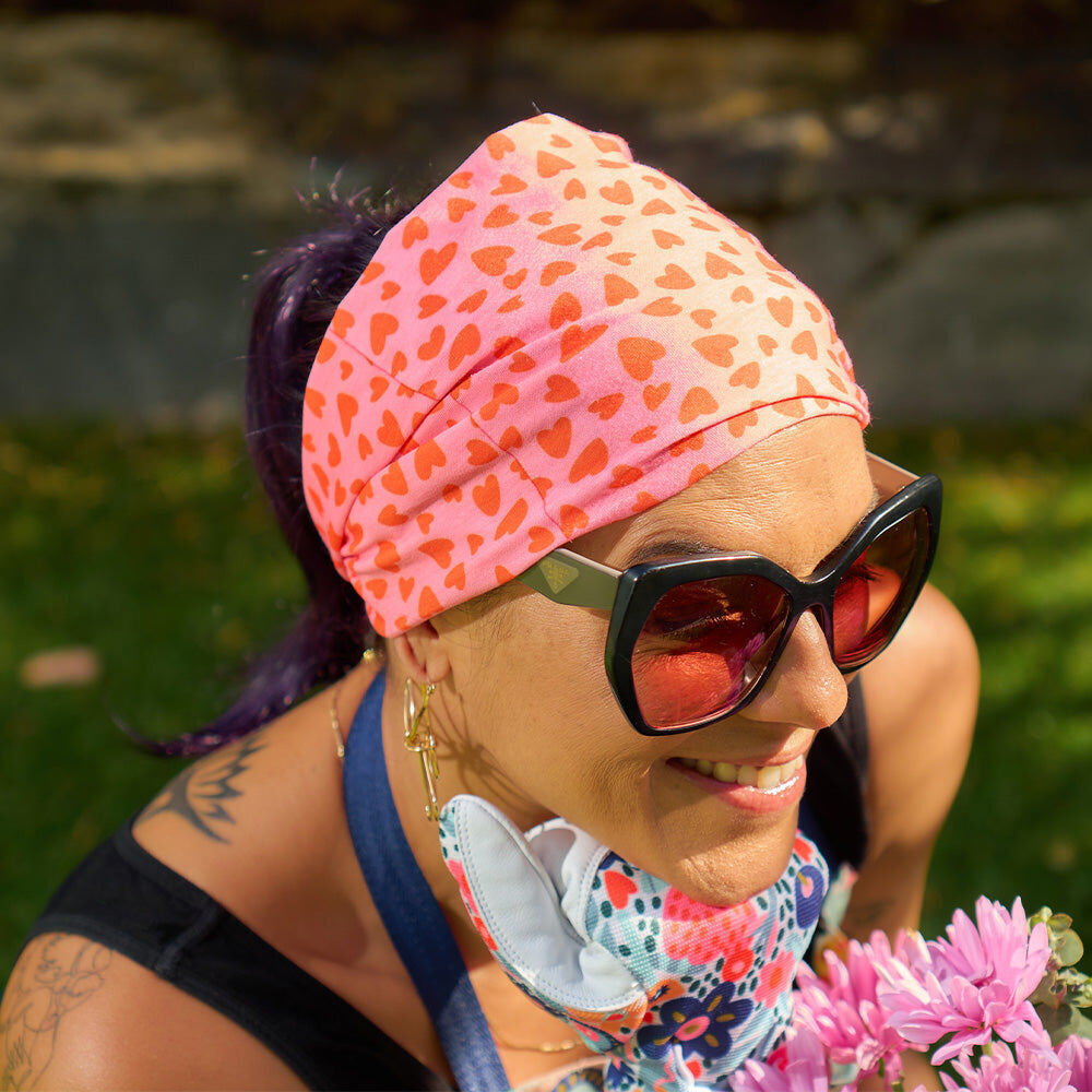 2PK Annabel Trends Happywrap Headband Head Accessory One Size Love Hearts