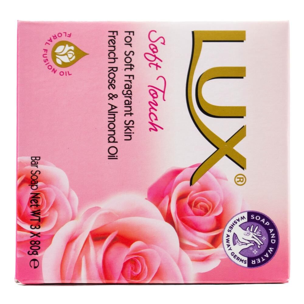 18pc Lux 80g Bar Soap Soft Touch French Rose & Almond Oil