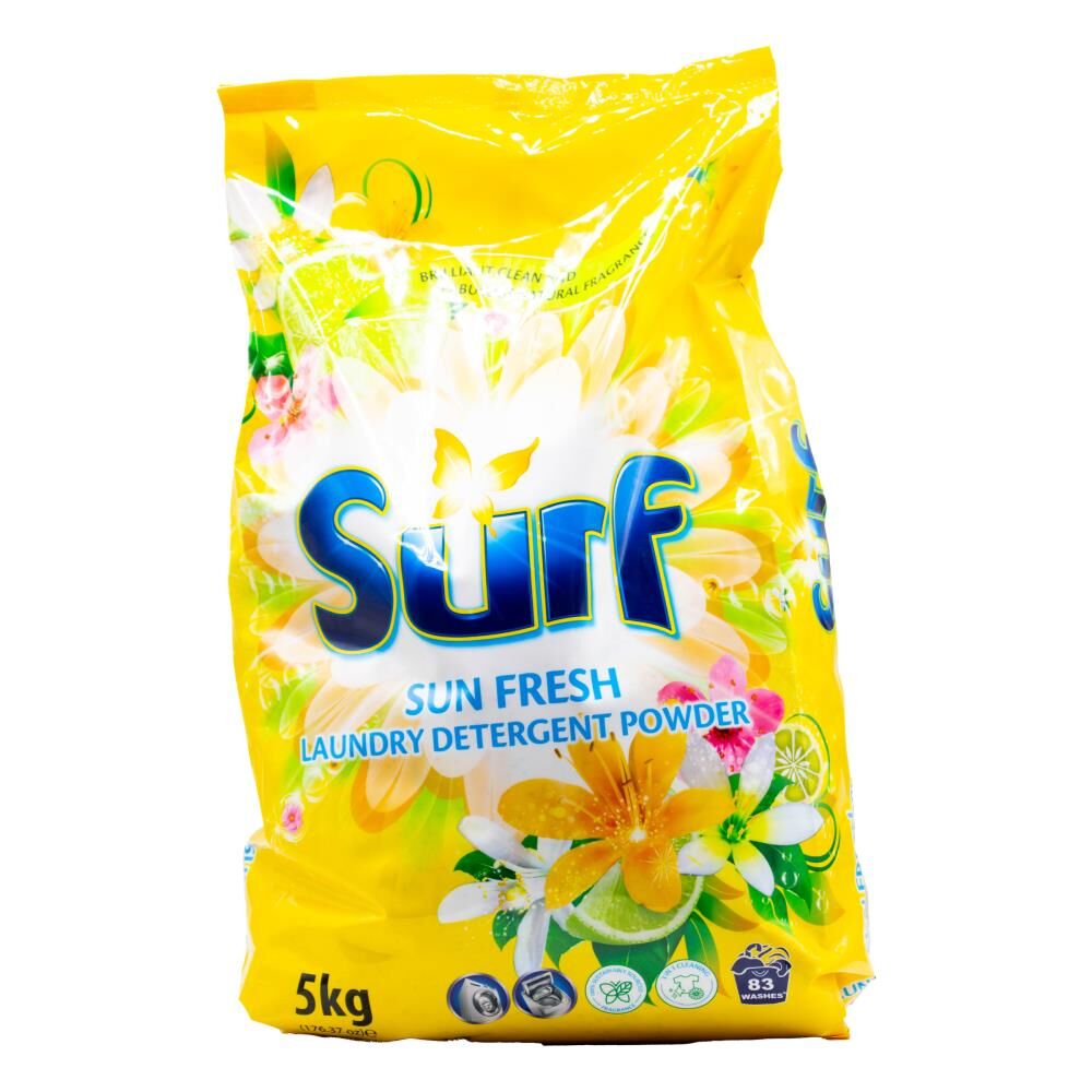 2PK Surf Laundry Stain Removal Detergent Powder 5kg - Sun Fresh