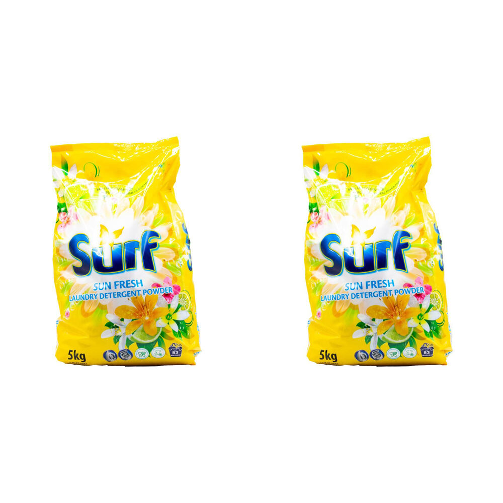 2PK Surf Laundry Stain Removal Detergent Powder 5kg - Sun Fresh