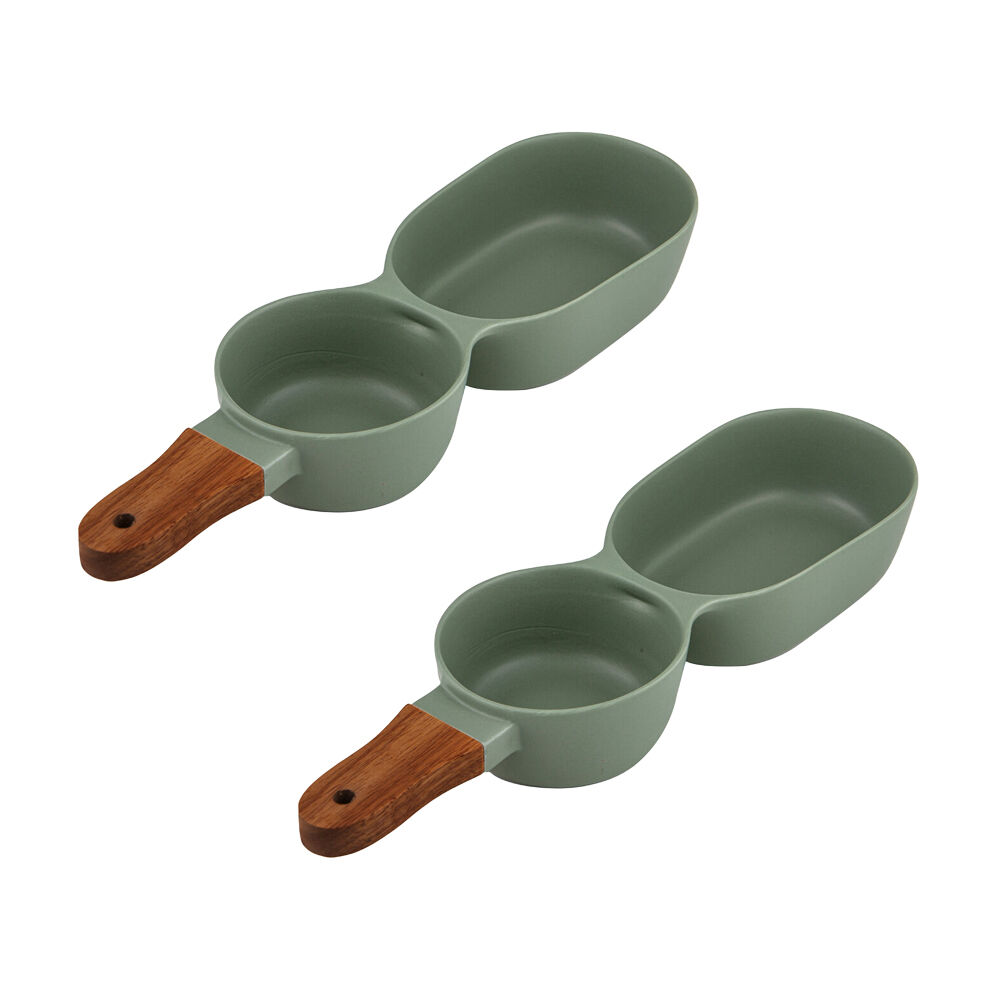 2PK Ladelle Essentials 2-Part Porcelain Serve Stick 26.5cm - Sage