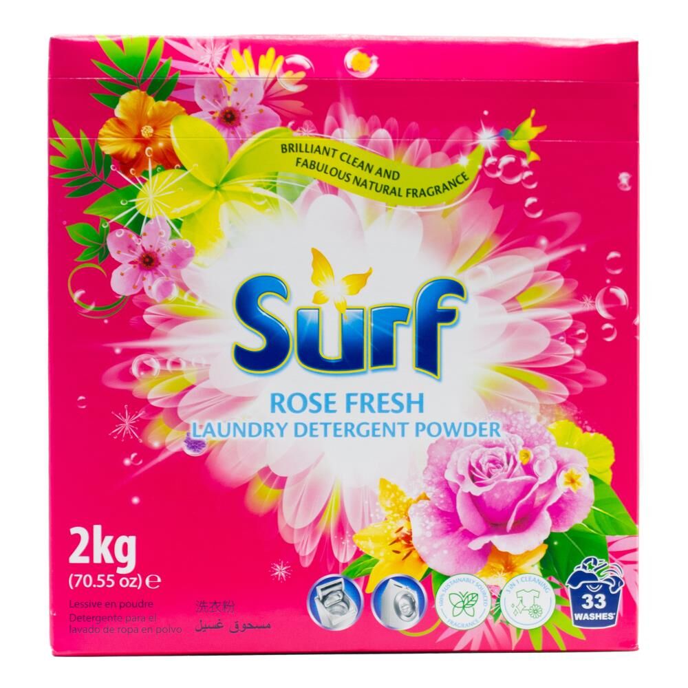 6PK Surf Laundry Stain Removal Detergent Powder 1kg - Rose Fresh