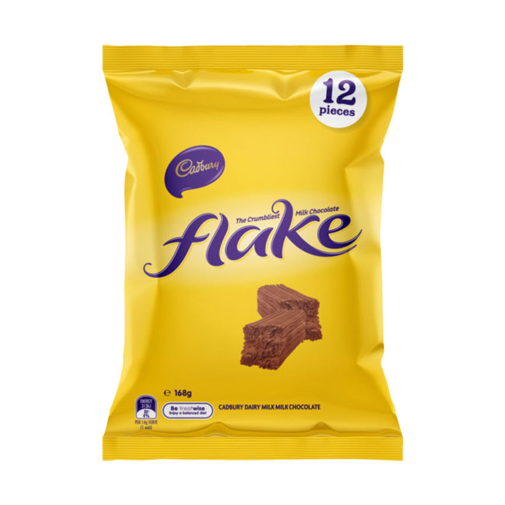 3x 12pc Cadbury 168g Dairy Milk Chocolate Flake Sharepack