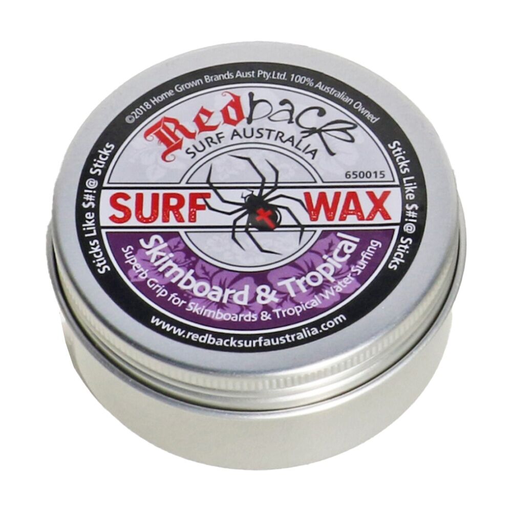 4PK Redback Grip For Skimboard And Tropical Water Surfing Wax 65g
