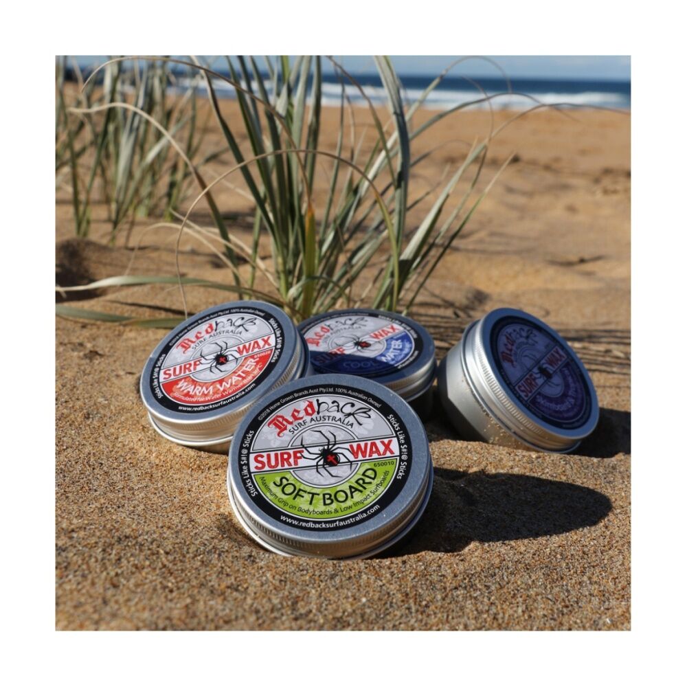 Redback Incredible Grip Surf Wax Formulated For Warm Water Above 20C 65g