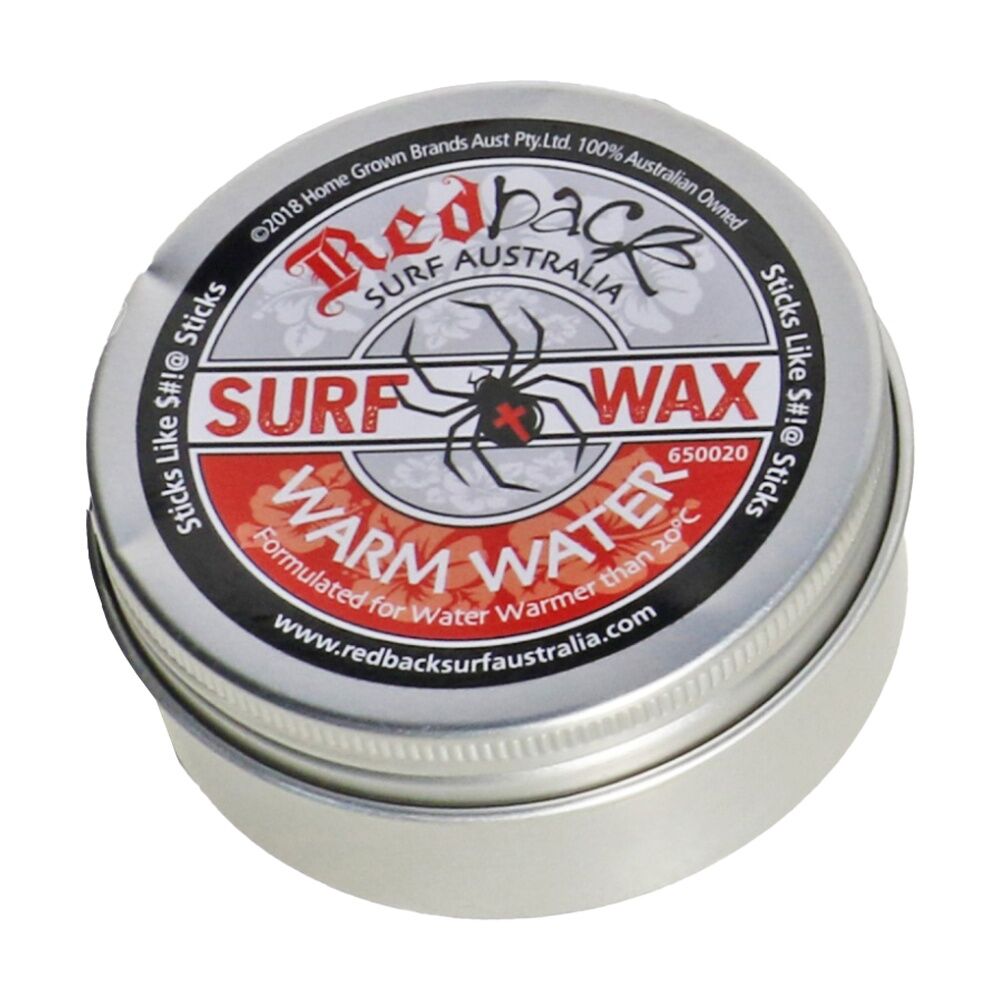2PK Redback Incredible Grip Surf Wax Formulated For Warm Water Above 20C 65g