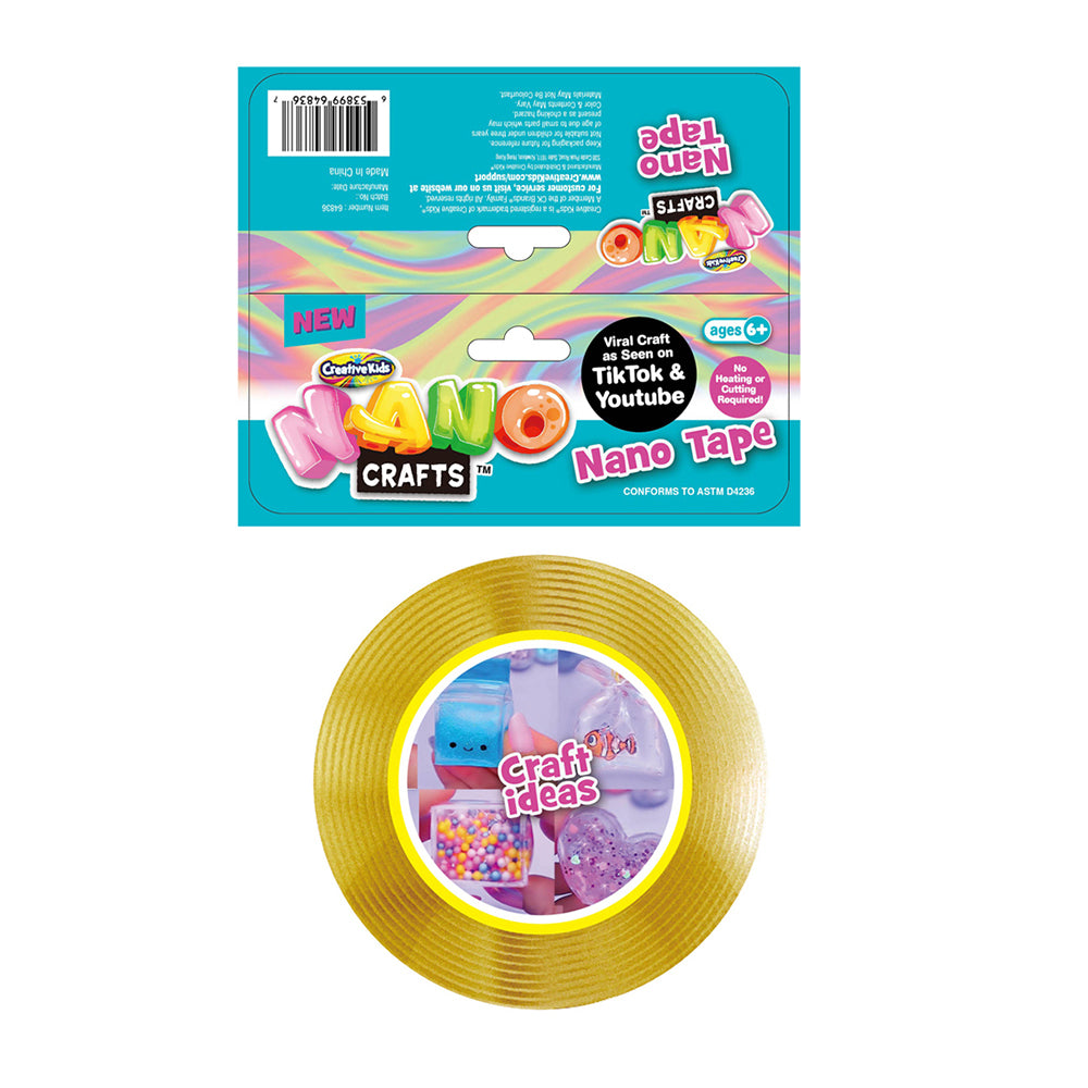 2PK Nano Crafts Adhesive Tape Kids Imaginative Play - Yellow