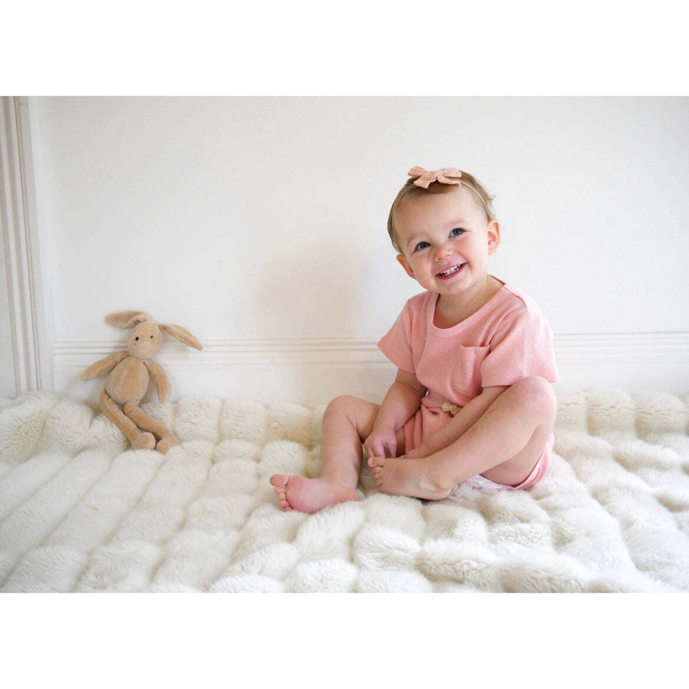 Ponchik Ribbed Cotton T Shirt Fairy Floss Size 2y