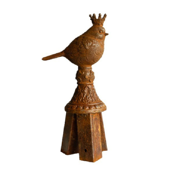 20116-stake-topper-royal-bird-cast-iron-display-stand-assorted