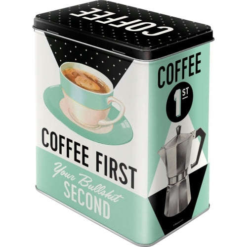 5130146-nostalgic-art-20cm-3l-tin-box-metal-storage-coffee-first-large