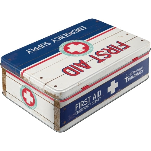 5130721-nostalgic-art-23cm-2-5l-flat-tin-storage-first-aid-ii