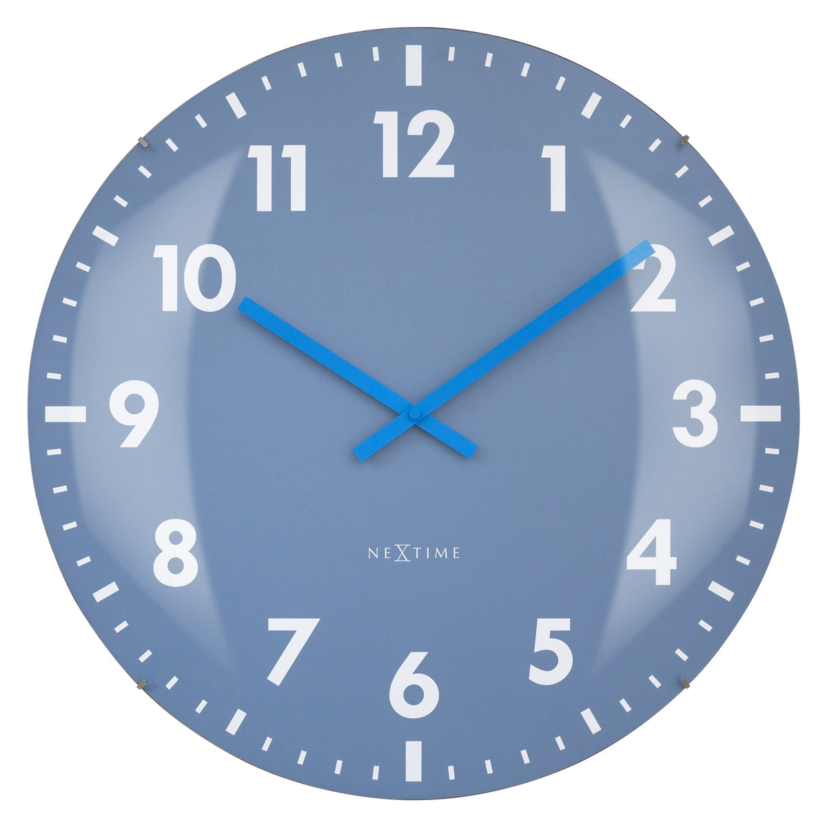 573298bl-nextime-duomo-glass-analogue-50cm-wall-clock-blue