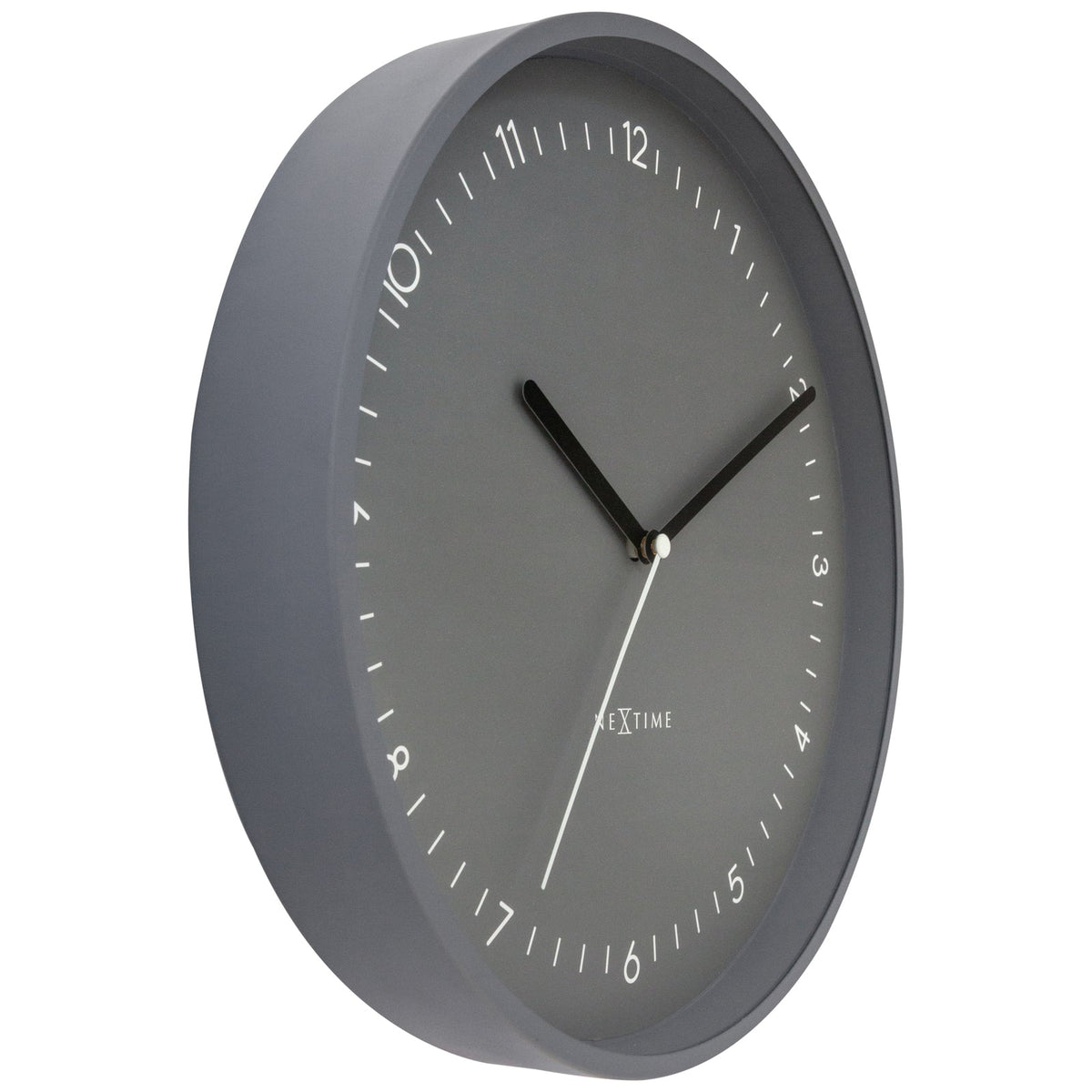 573305gs-nextime-berlin-glass-analogue-30cm-wall-clock-grey