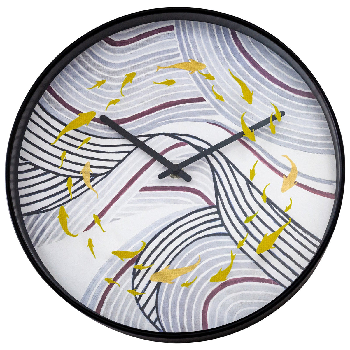 573313-nextime-koi-plastic-analogue-30cm-wall-clock-grey