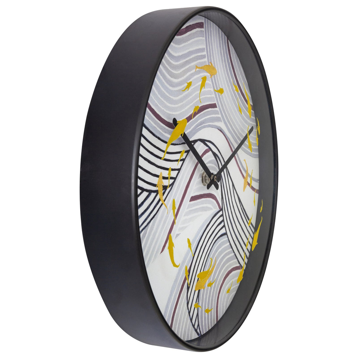 573313-nextime-koi-plastic-analogue-30cm-wall-clock-grey