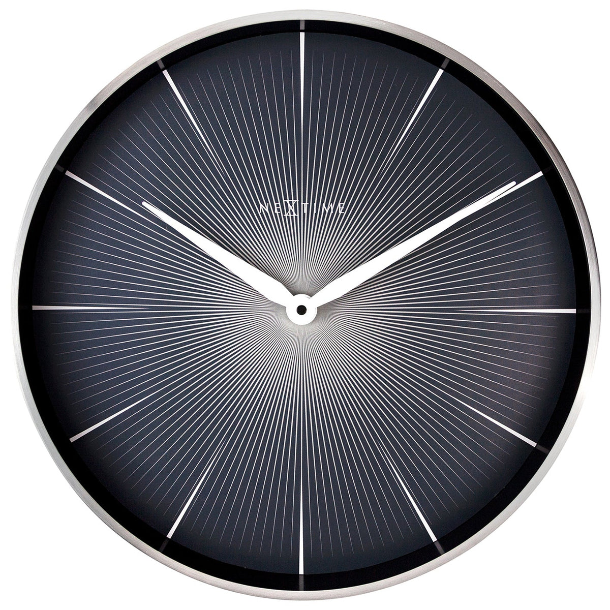573511zw-nextime-40cm-2-seconds-silent-non-ticking-round-wall-clock-black