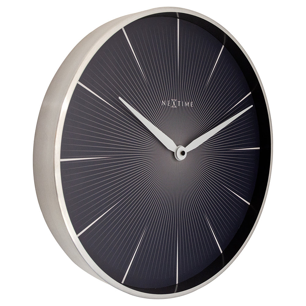 573511zw-nextime-40cm-2-seconds-silent-non-ticking-round-wall-clock-black