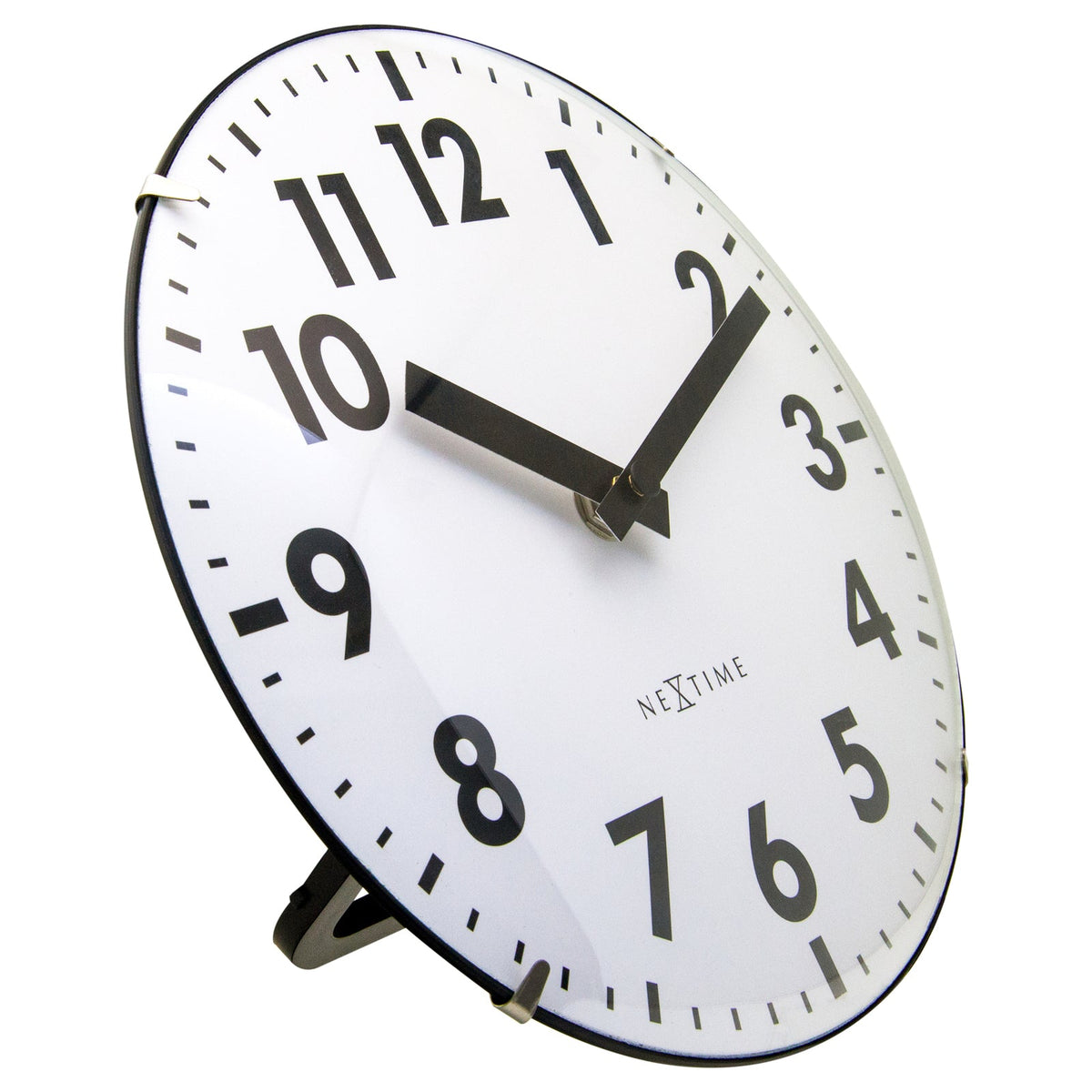 573533wi-nextime-duomo-analogue-20cm-mini-table-clock-white